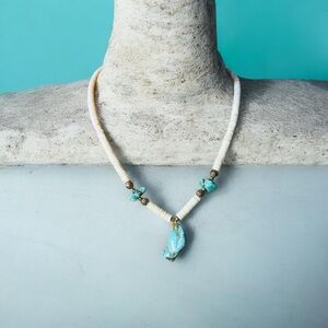 Turquoise and Heishi Beaded Necklace